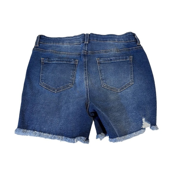 Time And Tru Maternity Comfort Stretch Distressed Denim Shorts Set of Two Size S - Picture 6 of 14